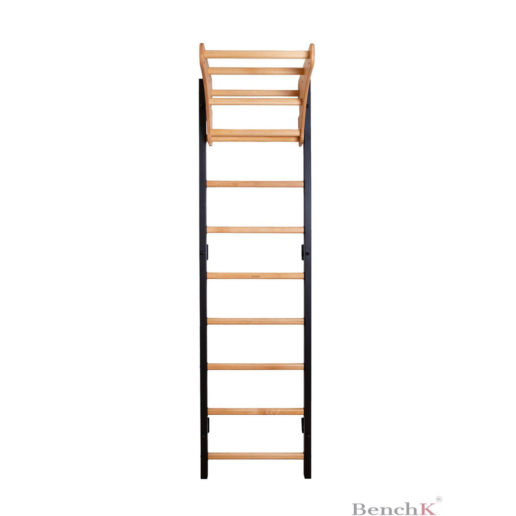 BenchK Sprossenwand 711 mit Klimmzugstange aus Holz
