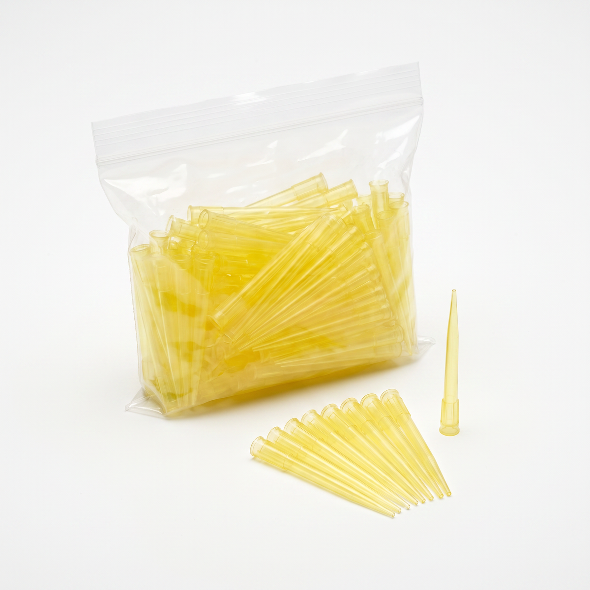 Heinz Herenz Pipettenspitzen bis 200 µl, Eppendorf-kompatibel, gelb