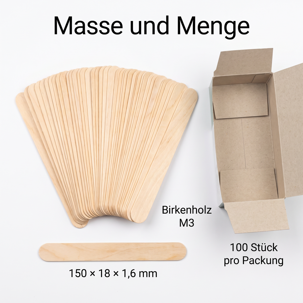 Mundspatel M3 aus Birkenholz, runde Kanten, 100 Stück je Packung (image2)