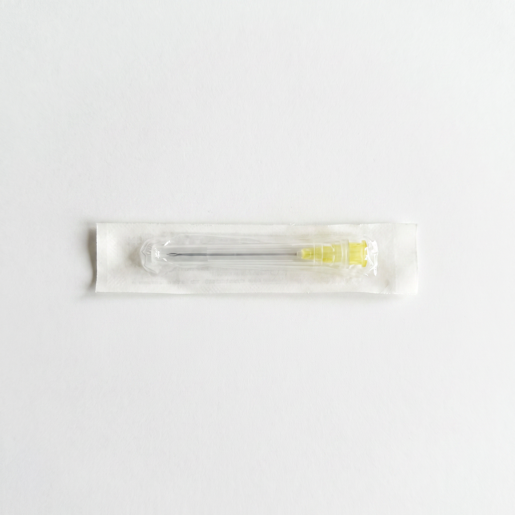 Heinz Herenz Einmalkanüle 20 G × 1 1/2", steril einzeln verpackt, Farbcodierung gelb