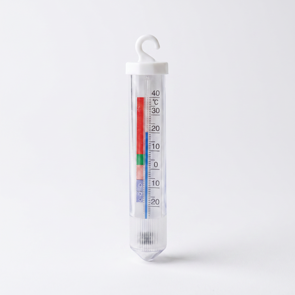 Heinz Herenz Kühlschrankthermometer, zylindrisch, mit Haken, Messbereich -20 bis +40 °C