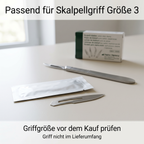 Skalpellklinge Nr. 11 passend für Skalpellgriff Größe 3, Griff nicht im Lieferumfang