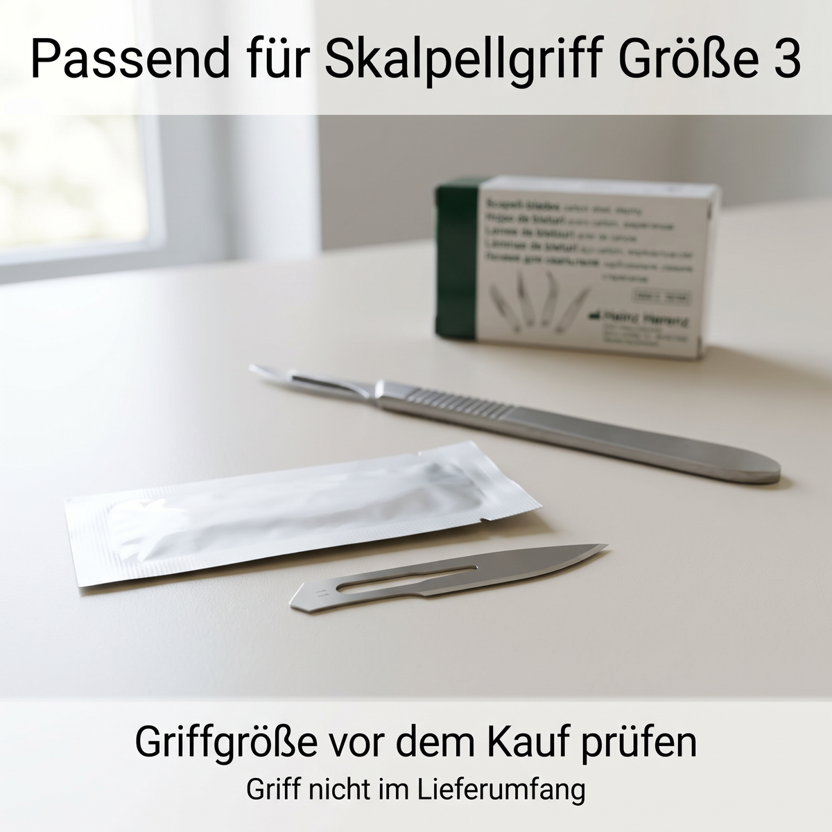 Skalpellklinge Nr. 11 passend für Skalpellgriff Größe 3, Griff nicht im Lieferumfang
