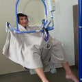 anne-lore by Van Herck Badcape offene Schulter mit Druckknöpfe, für den Einsatz im passiven Patienten Lift
