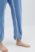anne-lore by Van Herck Pyjama blau, Reißverschluss zwischen den Beinen und auf den Rücken – Ansicht 5
