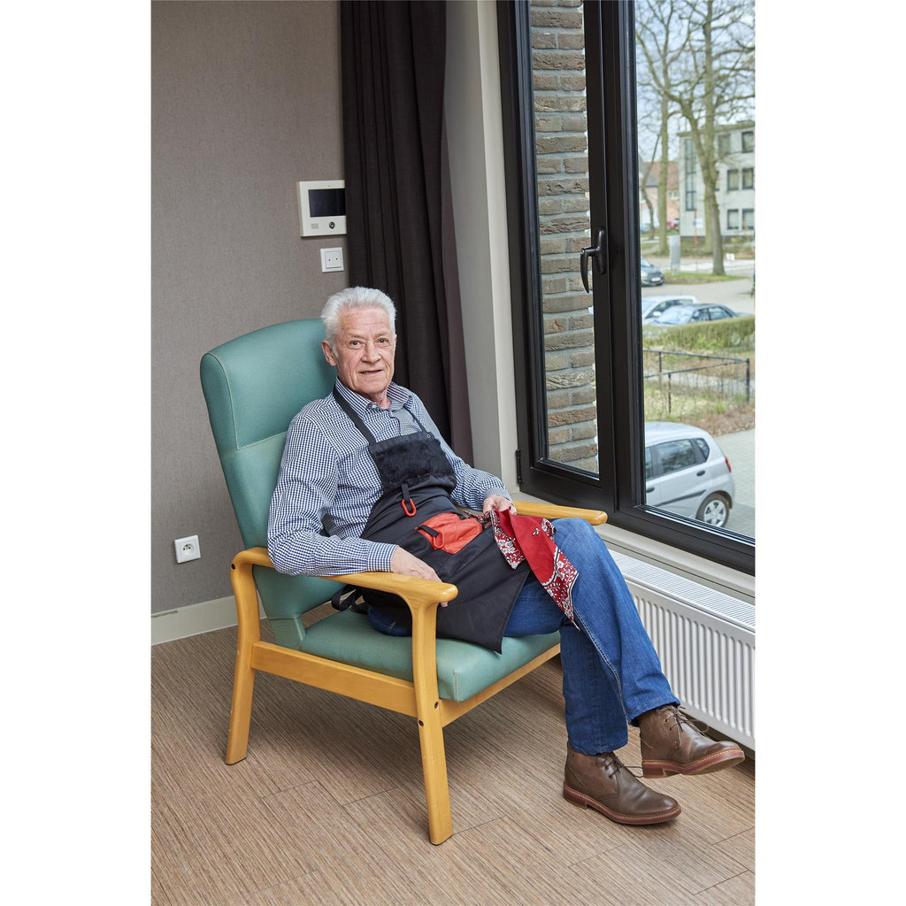 anne-lore by Van Herck Sinnesaktivierungsschürze, waschbar, mit verstellbares Band – Ansicht 6