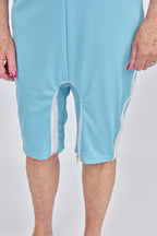 anne-lore by Van Herck Body in dusty blauen, Reißverschluss von die Schulter nach den Seitennaht und zwischen den Beinen – Ansicht 2