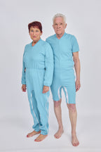 anne-lore by Van Herck Body in dusty blauen, Reißverschluss von die Schulter nach den Seitennaht und zwischen den Beinen – Ansicht 8