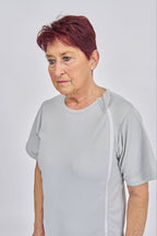 anne-lore by Van Herck Body in grauer, Reißverschluss vorne und zwischen den Beinen – Ansicht 3