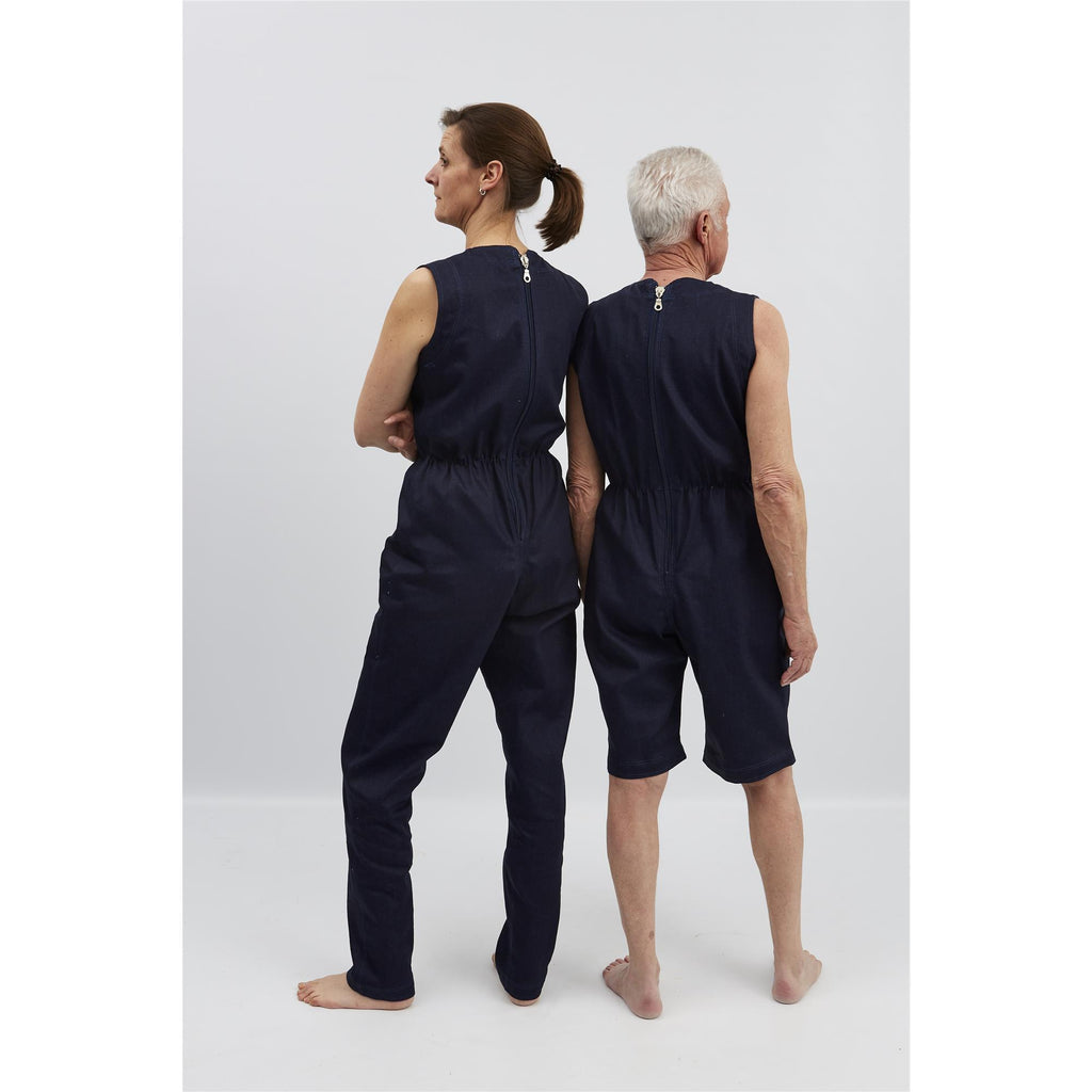 anne-lore by Van Herck Overall ohne Ärmel, kurze Beine, Reißverschluss auf den Rücken, verstärkten Denim – Ansicht 8