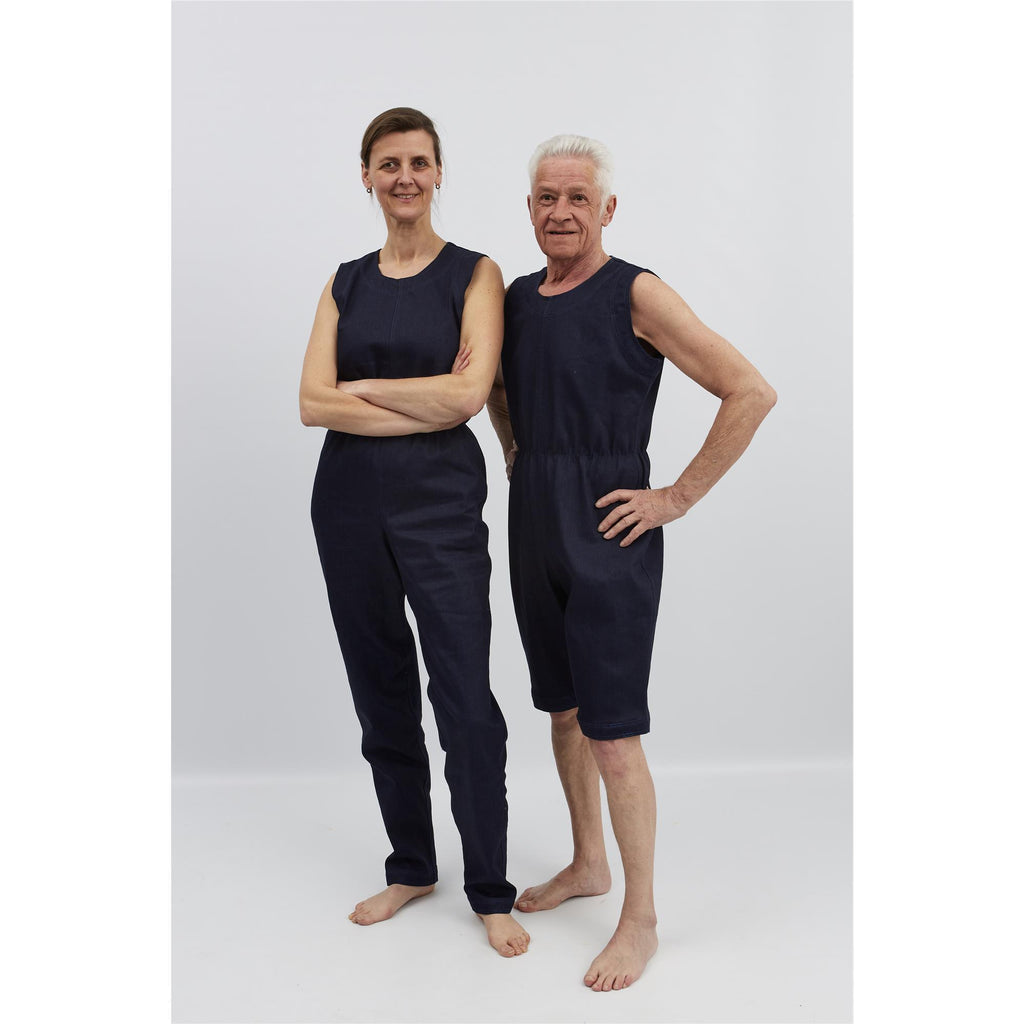 anne-lore by Van Herck Overall ohne Ärmel, lange Beine, Reißverschluss auf den Rücken, verstärkten Denim – Ansicht 5