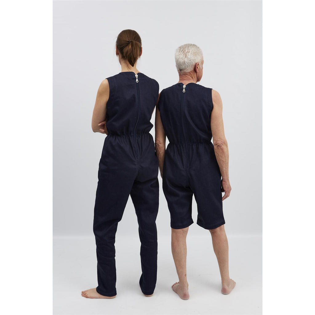 anne-lore by Van Herck Overall ohne Ärmel, lange Beine, Reißverschluss auf den Rücken, verstärkten Denim – Ansicht 6