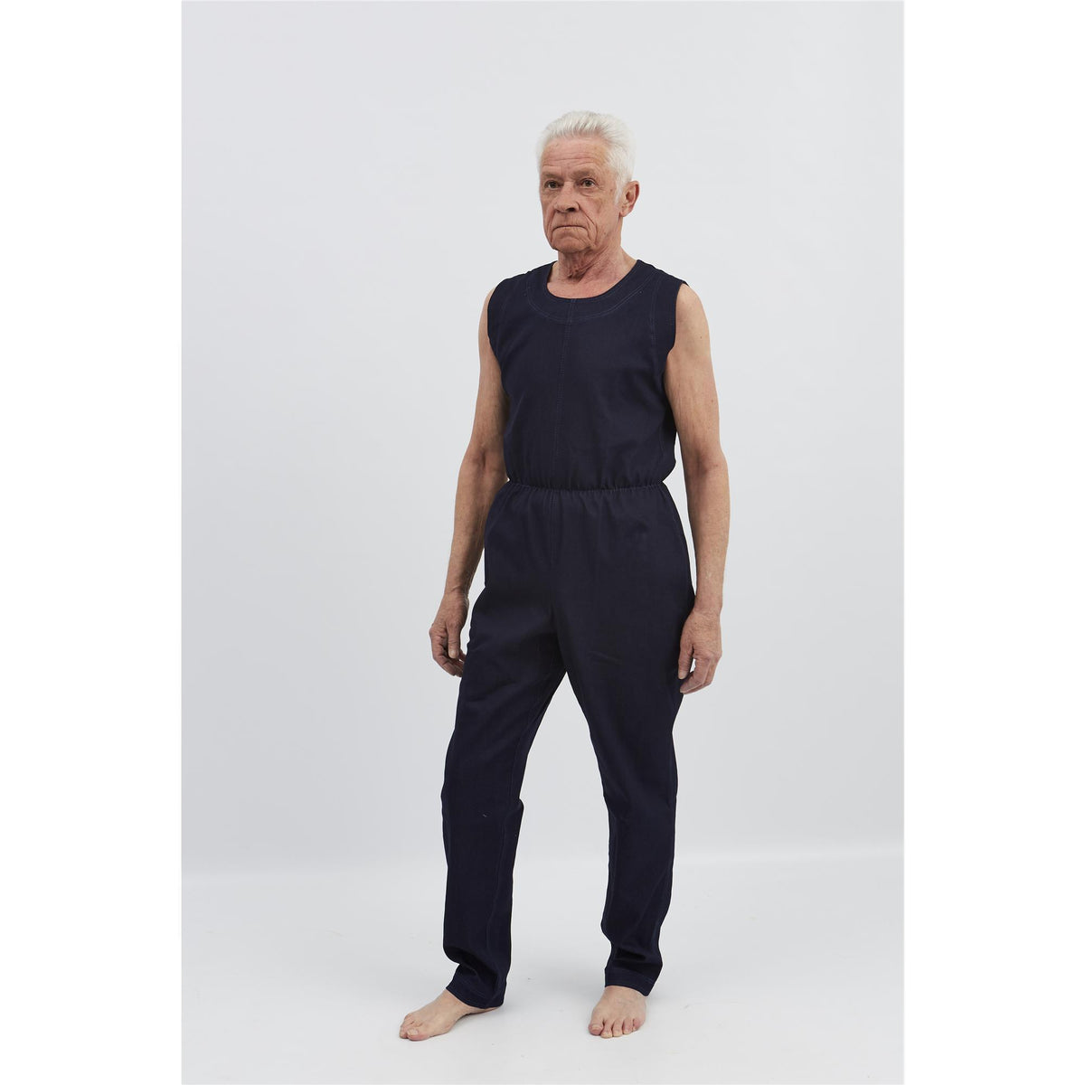 anne-lore by Van Herck Overall ohne Ärmel, lange Beine, Reißverschluss auf den Rücken, verstärkten Denim – Ansicht 4