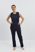 anne-lore by Van Herck Einteiliger Anzug Denim, lange Beine, Reißverschluss auf den Rücken – Ansicht 4