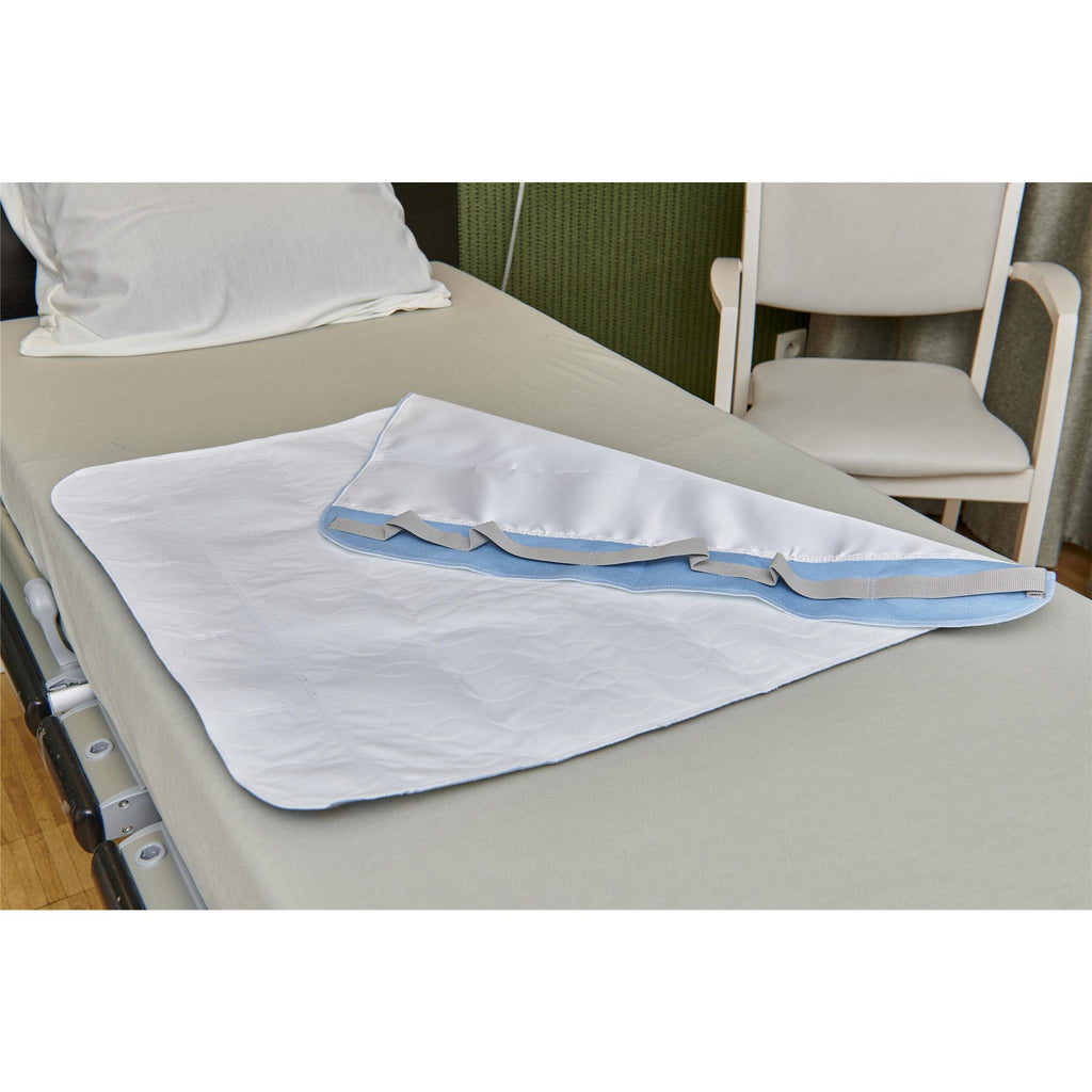 anne-lore by Van Herck waschbare Inkontinenzunterlage, PES/PU, 75/90 cm, 440 g/m², mit Gleitschicht im Mittel und Handgriffe an die Seiten