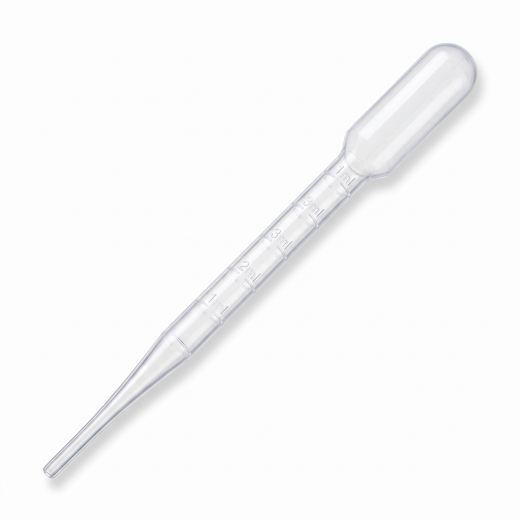 Heinz Herenz 500 Stück Pasteurpipetten 3 ml mit Kleinbulb, aus Polyethylen (PE), zum Umfüllen und Abmessen, unsteril, LD-PE transparent, Tropfpipetten, 156-159 mm
