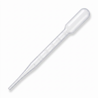 Heinz Herenz 500 Stück Pasteurpipetten 3 ml mit Kleinbulb, aus Polyethylen (PE), zum Umfüllen und Abmessen, unsteril, LD-PE transparent, Tropfpipetten, 156-159 mm