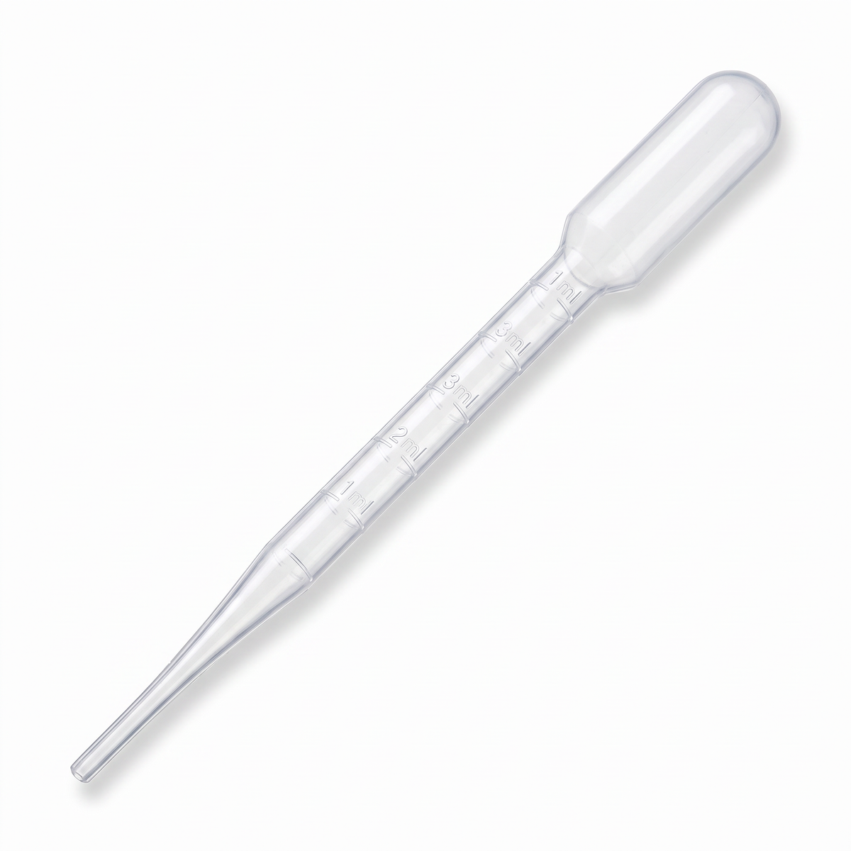 Heinz Herenz 500 Stück Pasteurpipetten 3 ml mit Kleinbulb, aus Polyethylen (PE), zum Umfüllen und Abmessen, unsteril, LD-PE transparent, Tropfpipetten, 156-159 mm