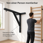 BenchK Halter fuer Boxsack, schwarz — Boxsackhalter an der Wand montiert, Eigengewicht 8 kg