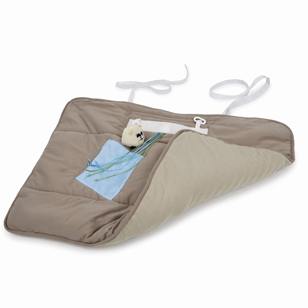 anne-lore by Van Herck Sinnesaktivierungsdecke Bezug, waschbar, mit Gürtel, Close-up® Reißverschluss – Ansicht 5