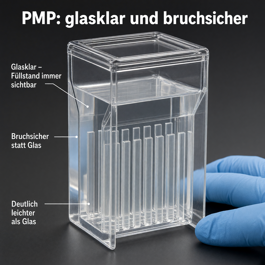 Heinz Herenz Faerbetrog Hellendahl aus PMP — Faerbetrog PMP glasklar und bruchsicher