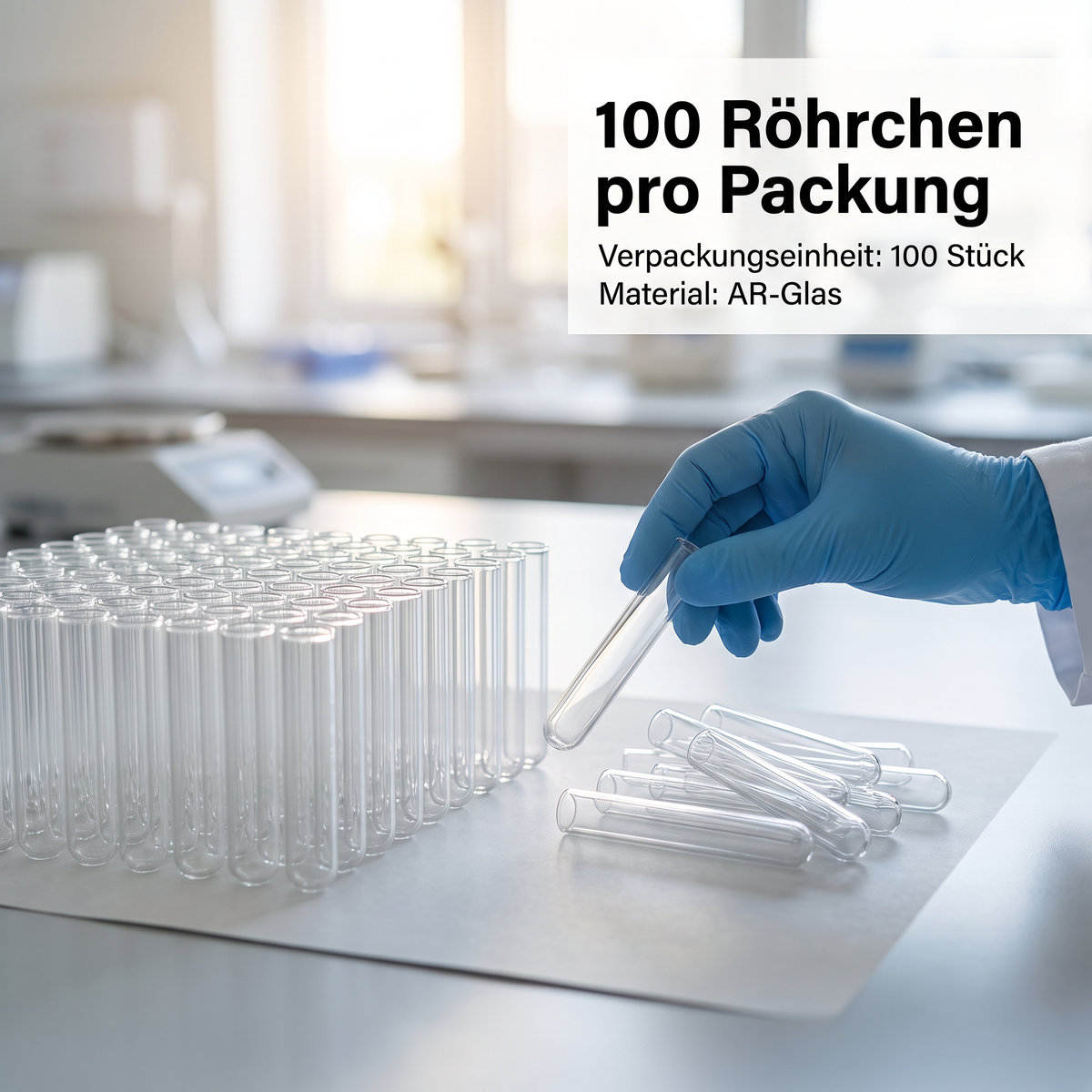 Durham-Röhrchen 35 × 6,35 mm, runder Boden, glatter Rand, 100 Stück je Packung (image4)