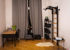 BenchK Sprossenwand 231 mit Klimmzugstange aus Stahl als Langhantelhalter – Ansicht 4