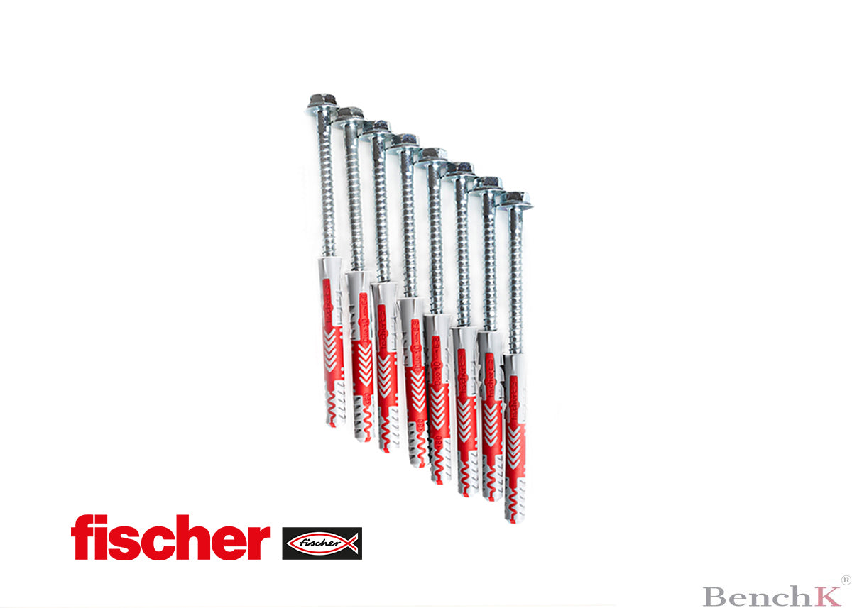 Fischer 10 × 80 Expansionsstopfen mit BenchK-Leiterschrauben (8 Stk.) – Ansicht 2