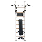 BenchK Sprossenwand 523 mit Klimmzugstange aus Stahl, Dipstange und Trainingsbank – Ansicht 2