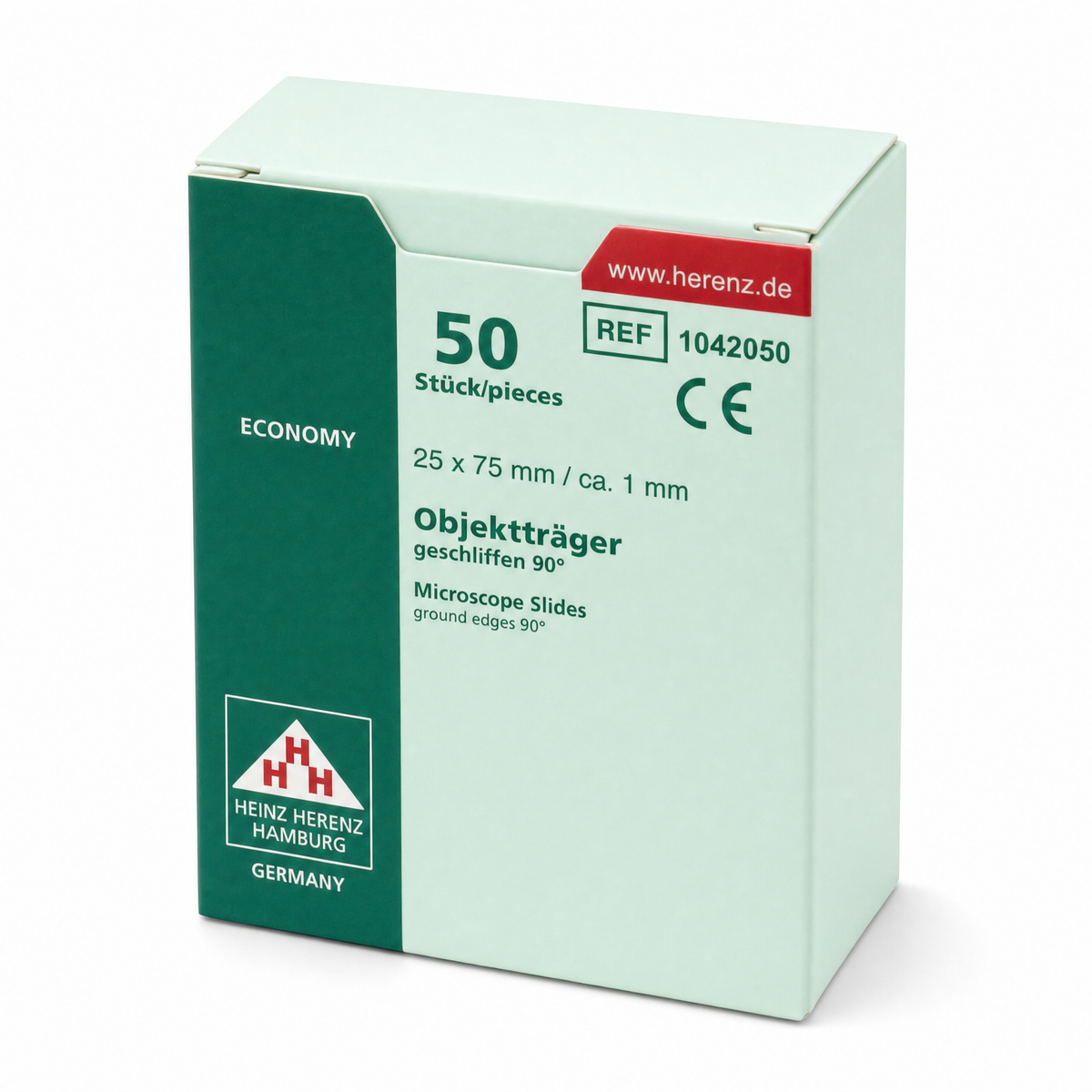 Heinz Herenz Objektträger geschliffen 90°